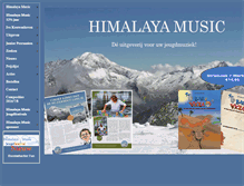 Tablet Screenshot of himalayamusic.nl